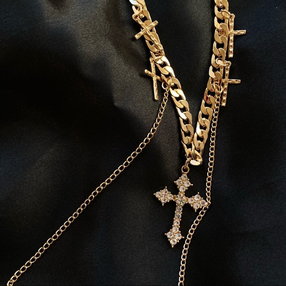 Jewelry - Faith Rhinestone Cross Necklace
